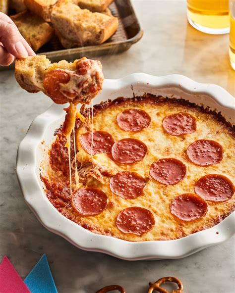 easy-cheesy-hot-pizza-dip-kitchn image
