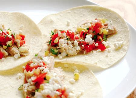 soft-tacos-with-chicken-and-tomato-corn-salsa-love image