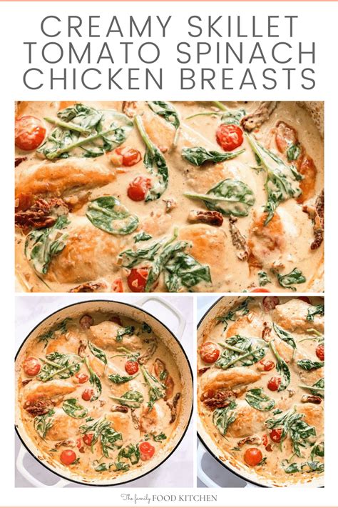 creamy-skillet-tomato-spinach-chicken-breasts image