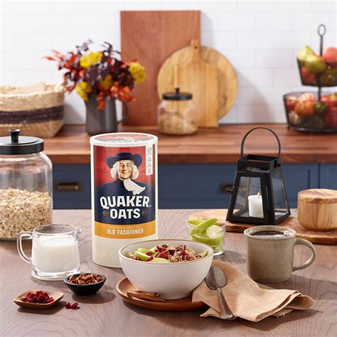 apple-cranberry-oatmeal-with-pecans-recipe-quaker-oats image