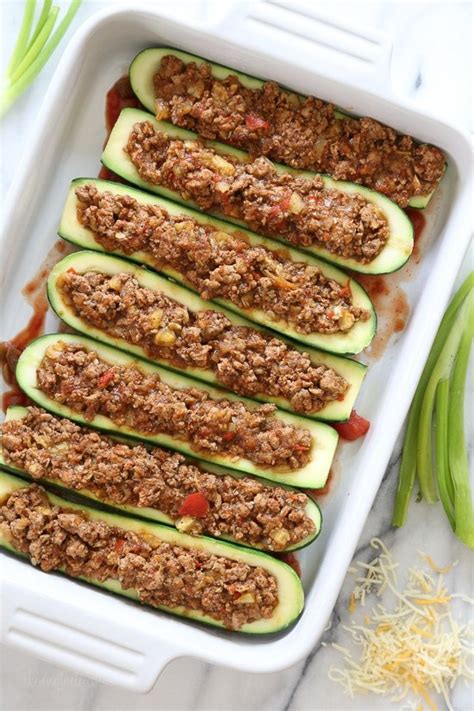 taco-stuffed-zucchini-boat-recipe-skinnytaste image
