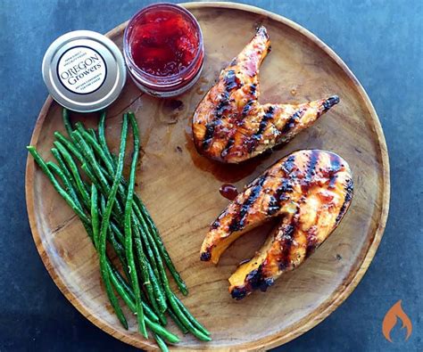 grilled-salmon-with-sour-cherry-glaze-girls-can-grill image