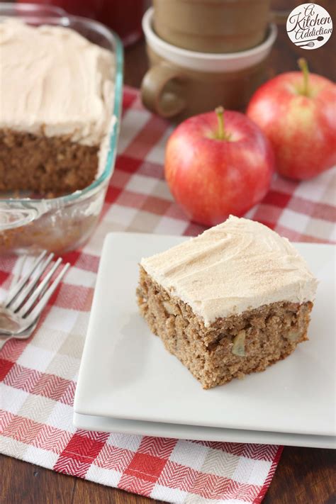 apple-cake-with-maple-frosting-a-kitchen-addiction image