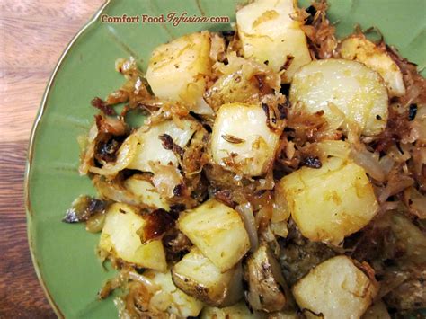 roasted-potatoes-with-sauerkraut-comfort-food image