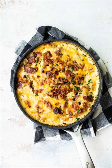 cheesy-potatoes-with-bacon-and-chives-foodness image