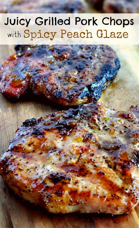 juicy-grilled-pork-chops-with-spicy-peach-glaze image