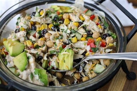 southwest-shredded-chicken-salad-healthyish-foods image