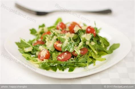 arugula-salad-with-lemon-parmesan-dressing image