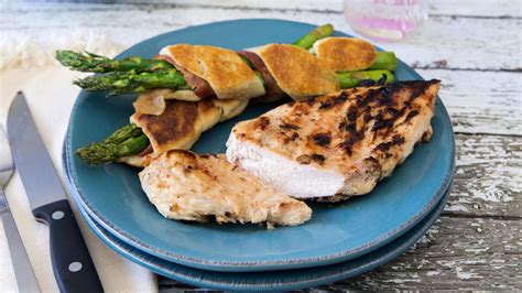 grilled-chicken-with-bacon-asparagus-crescent-wraps image