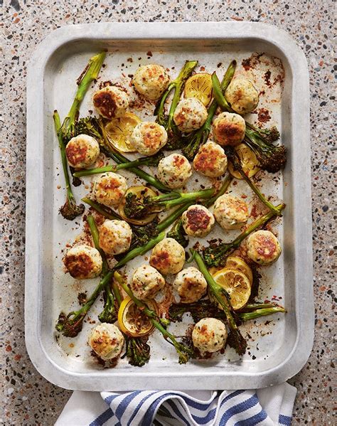 baked-chicken-and-ricotta-meatballs-recipe-purewow image