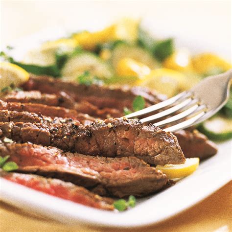 lemon-pepper-steak-recipe-eatingwell image