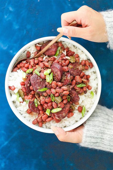 instant-pot-red-beans-and-rice-damn-delicious image