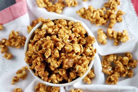 easy-caramel-coated-popcorn-recipe-foodal image