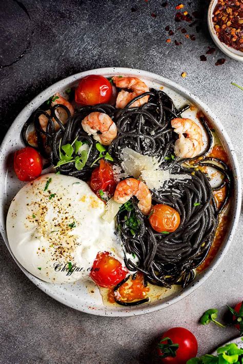 squid-ink-pasta-recipe-chefjar image