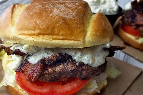 bacon-and-blue-cheese-burger-recipe-forkingspoon image