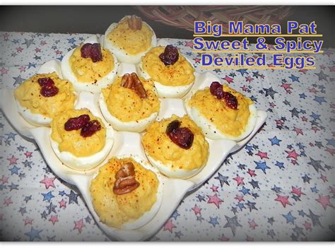 big-mama-pat-sweet-spicy-deviled-eggs-pinterest image