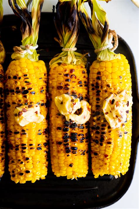 grilled-corn-on-the-cob-with-hot-honey-butter-simply image
