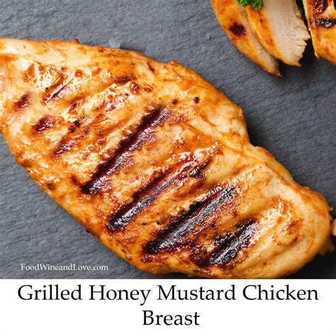 grilled-honey-mustard-chicken-breast-food-wine-and image