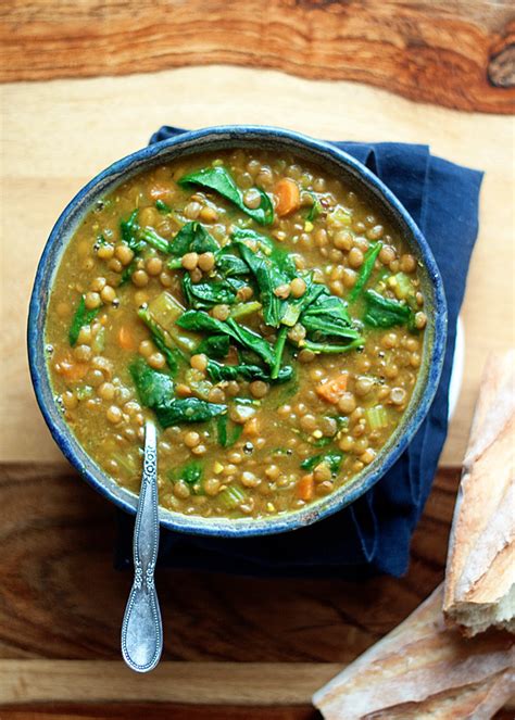 instant-pot-vegan-golden-lentil-spinach-soup image