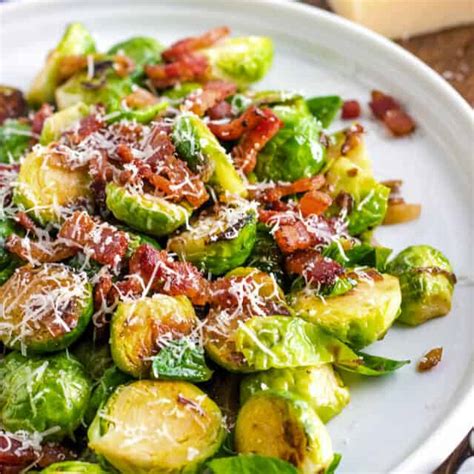 pan-roasted-brussels-sprouts-with-shallots-and-bacon image