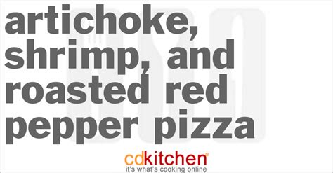 artichoke-shrimp-and-roasted-red-pepper-pizza image