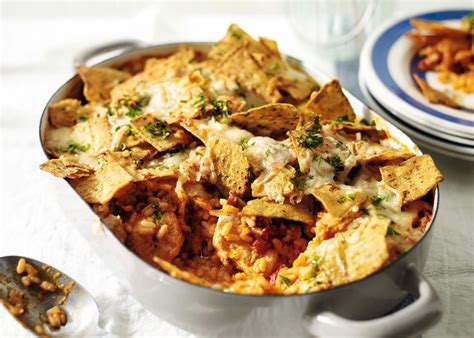 smoky-baked-chicken-with-tortillas-and-rice image