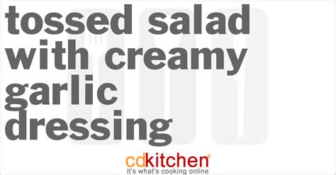 tossed-salad-with-creamy-garlic-dressing image