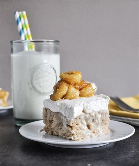 banana-bread-tres-leches-cake-with-caramelized-bananas image