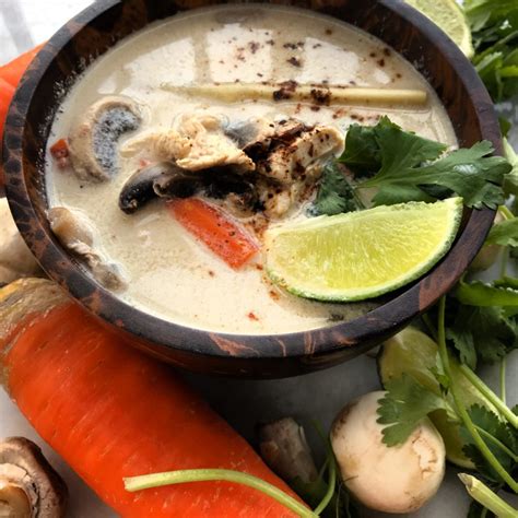 healthy-rehabed-thai-coconut-soup-tom-kha-gai image