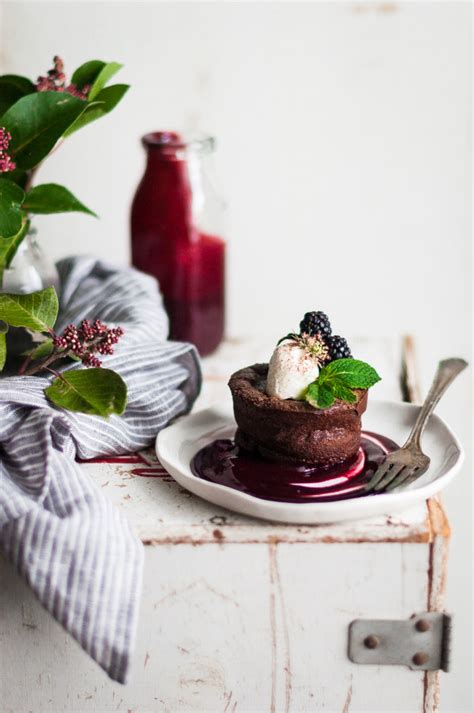 flourless-chocolate-blackberry-tortes-the-kitchen image