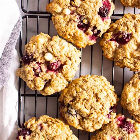 healthy-oatmeal-cranberry-cookies-ifoodrealcom image