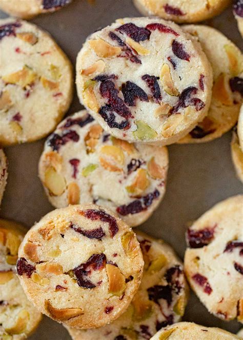 pistachio-cranberry-shortbread-cookies-recipe-dinner image