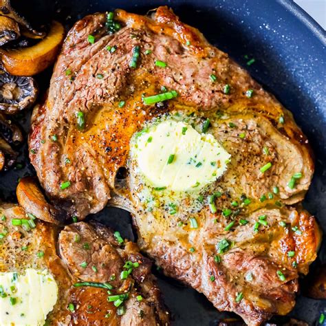 the-best-oven-broiled-ribeye-steaks-with-mushrooms image