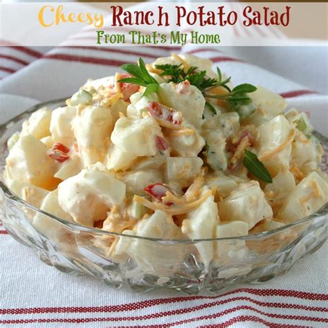 cheesy-ranch-potato-salad-recipes-food-and-cooking image