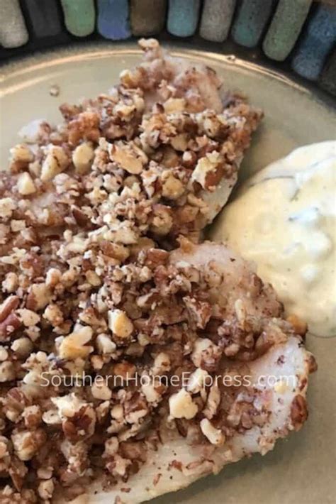easy-baked-pecan-crusted-fish-without-flour image
