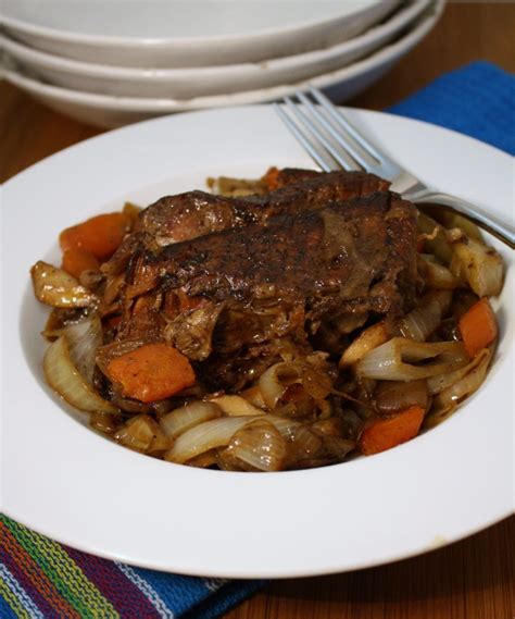 slow-cooker-pot-roast-with-caramelized-onions image