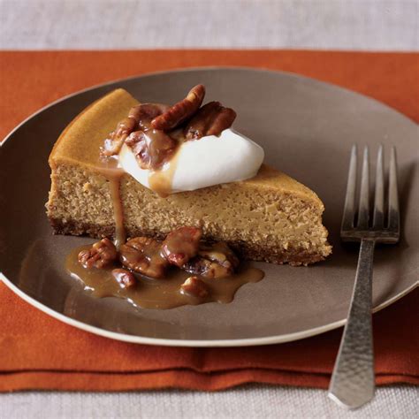 pumpkin-cheesecake-with-pecan-praline-topping image