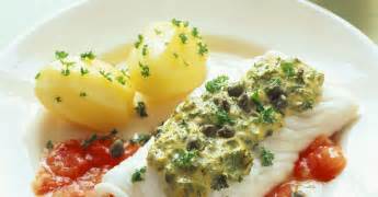 white-fish-with-herb-topping-and-sauce-eat-smarter image
