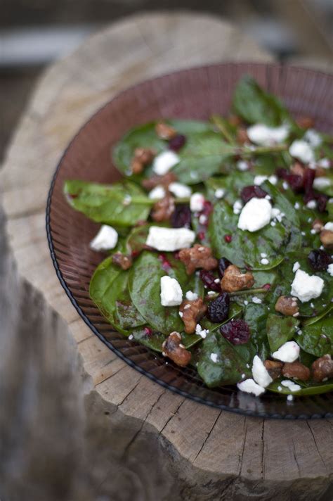cranberry-spinach-salad-with-raspberry-vinaigrette image
