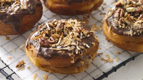 german-chocolate-doughnuts-recipe-pillsburycom image