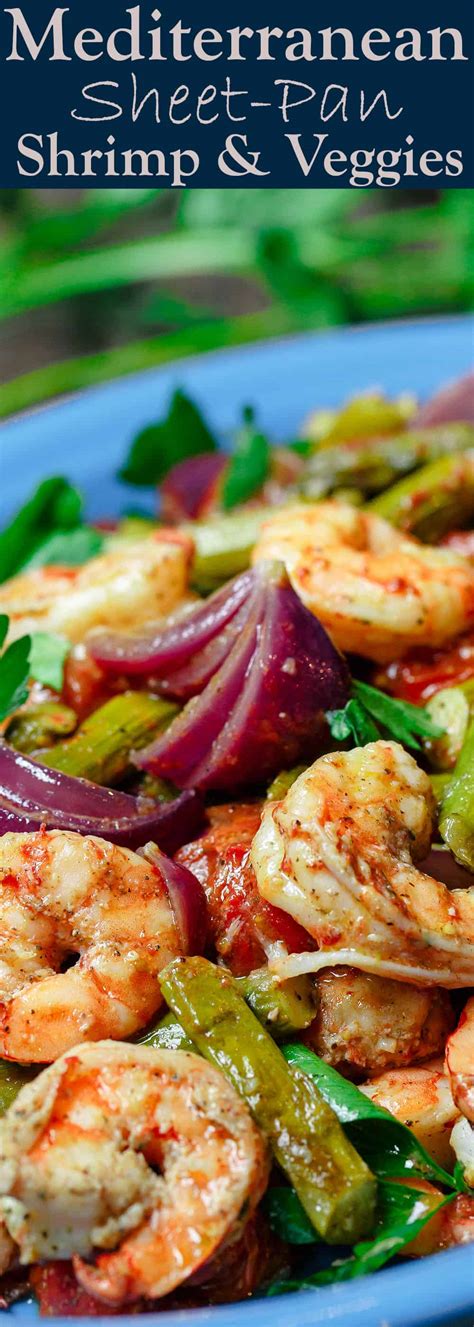 mediterranean-sheet-pan-baked-shrimp-and-veggies image