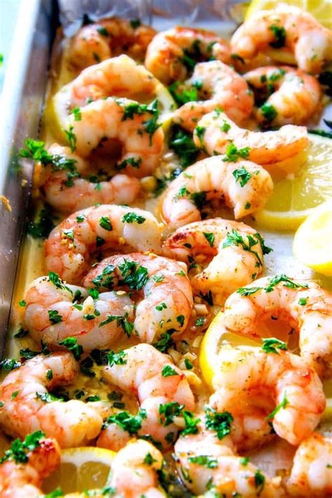 one-pan-roasted-lemon-garlic-butter-shrimp-and image
