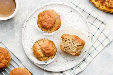 fluffy-vegan-gluten-free-banana-muffins-okonomi-kitchen image