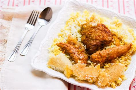 chicken-and-rice-morgh-polo-honest-tasty image