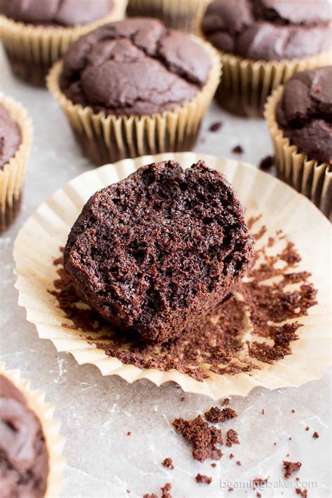 gluten-free-vegan-dark-chocolate-muffins image