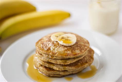banana-oatmeal-protein-pancakes-gluten-free-the image