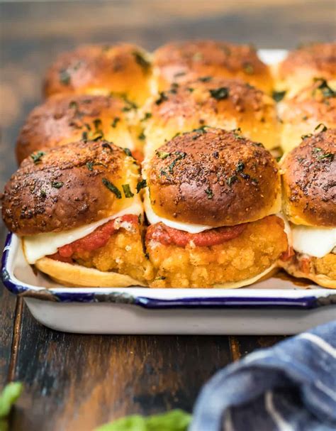 oven-baked-chicken-parmesan-sliders-the-cookie image