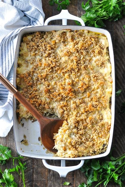 chicken-and-wild-rice-casserole-with-poppy-seeds image