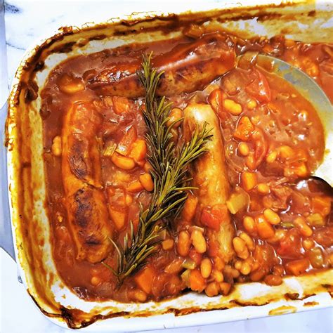 hearty-sausage-and-bean-casserole-foodle-club image