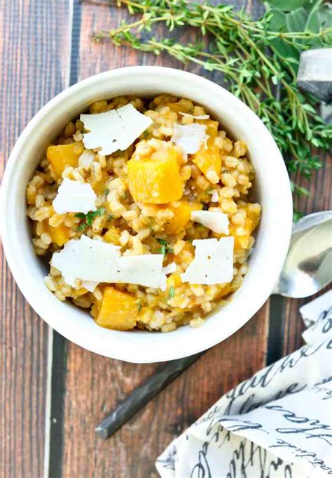 barley-risotto-with-butternut-squash-happy-healthy image